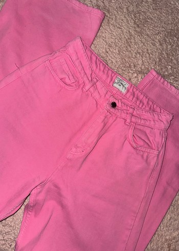 Pembe Rahat Kesim Kadın Jean - Görsel 5