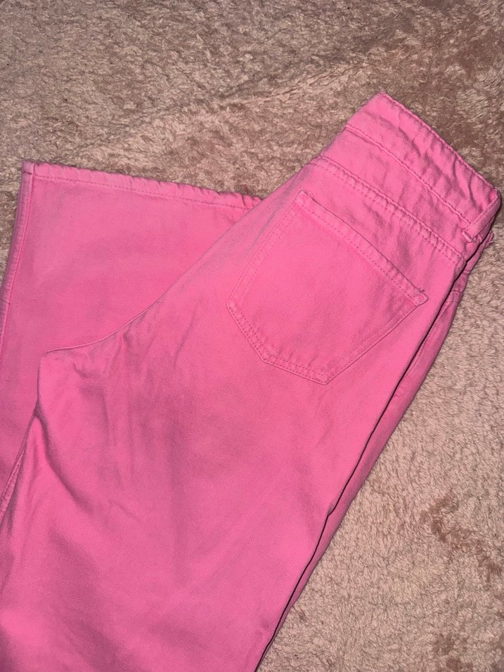 Pembe Rahat Kesim Kadın Jean - Görsel 2