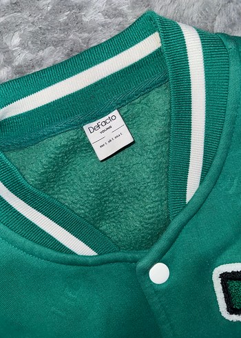 Erkek Yeşil Gri Düğmeli kolej ceketi - Görsel 5