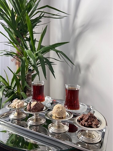 Olay Home Dikdörtgen Gümüş Tepsi