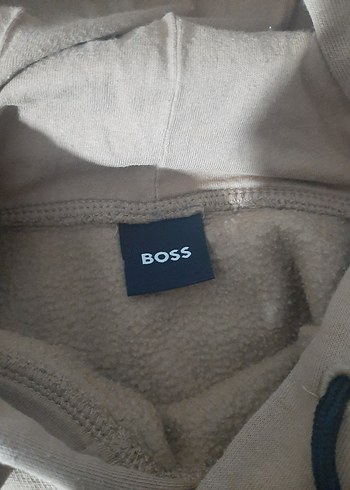 (Premium) Boss Marka ithal nakışlı bej rengi sweat - Görsel 6