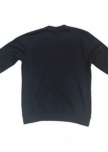 BOSS Baskılı Orjinal Siyah Erkek Sweatshirt - Görsel 2