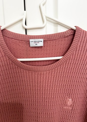 Pembe Oversize Triko Kadın Kazak uspa xl - Görsel 3