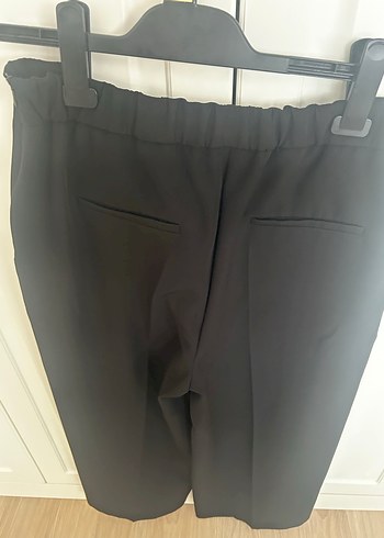 Ekol Kadın Siyah Bol Kesim Midi Kumaş Pantolon 44 beden - Görsel 4