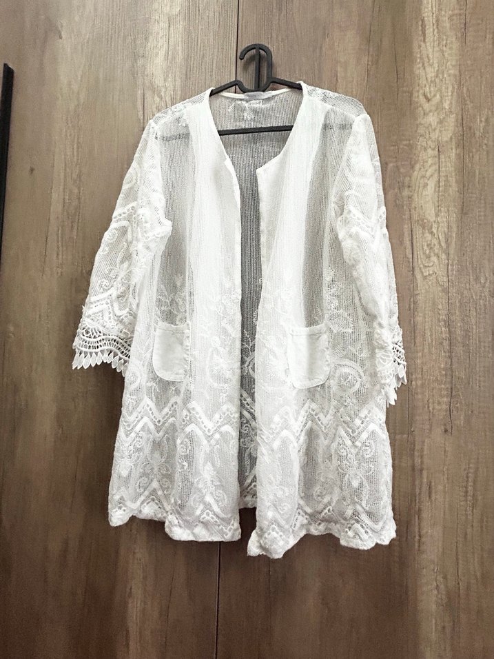 Dantel güpür italyan ceket 44-46 ya kadar uyumlu - Görsel 4