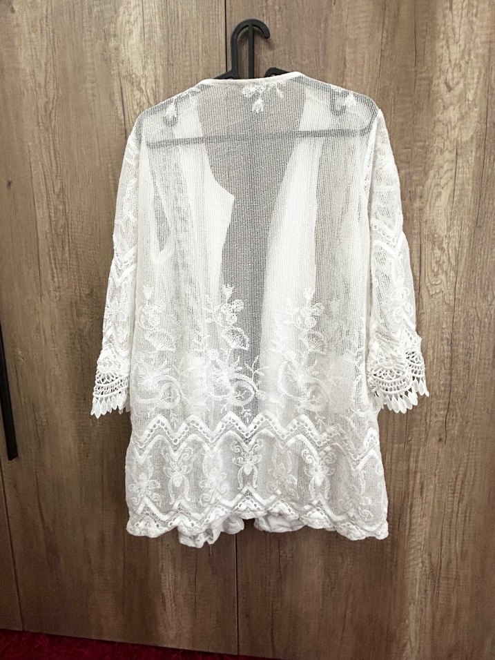 Dantel güpür italyan ceket 44-46 ya kadar uyumlu - Görsel 5