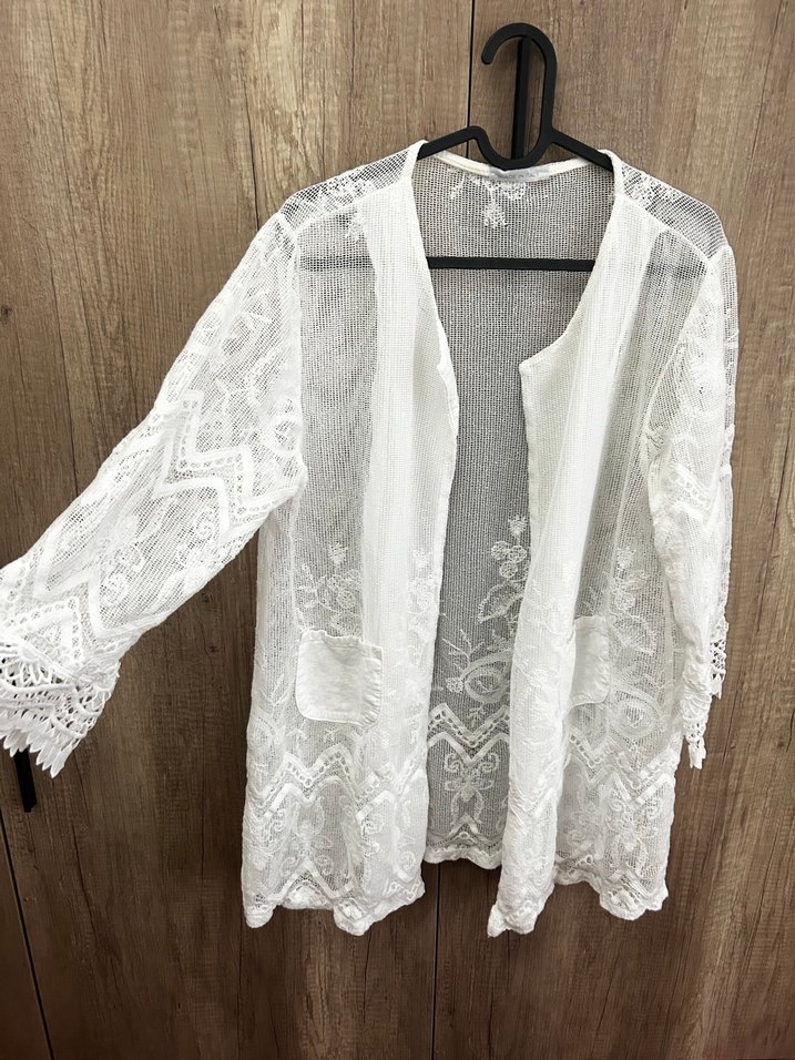 Dantel güpür italyan ceket 44-46 ya kadar uyumlu - Görsel 3