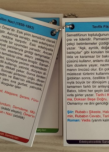Türk Edebiyatında Şairler ve Yazarlar Kartları - Görsel 4