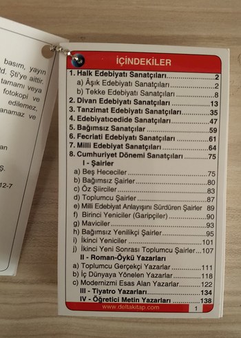 Türk Edebiyatında Şairler ve Yazarlar Kartları - Görsel 2