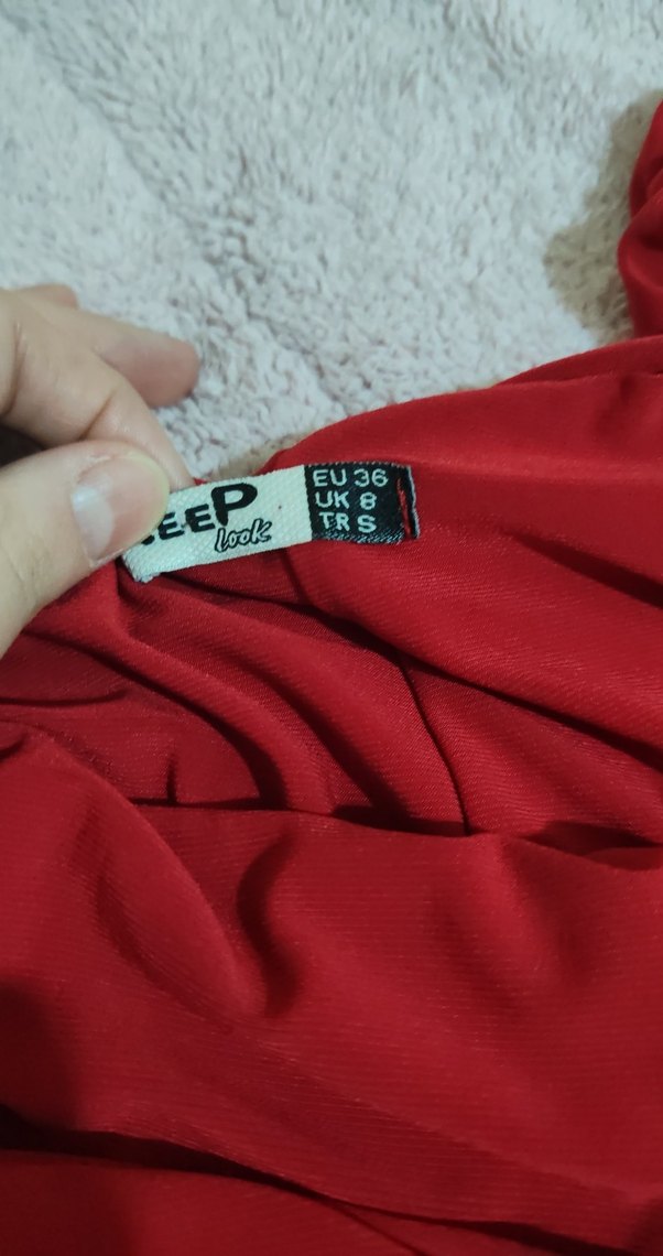 Uzun kollu mini elbise - Görsel 3