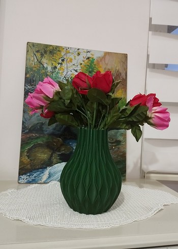 3D Baskı Desenli Vazo - Görsel 3