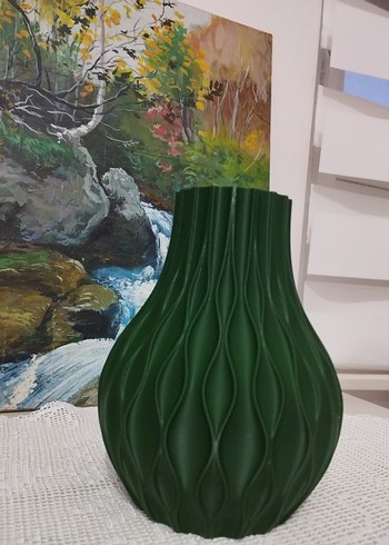 3D Baskı Desenli Vazo - Görsel 2