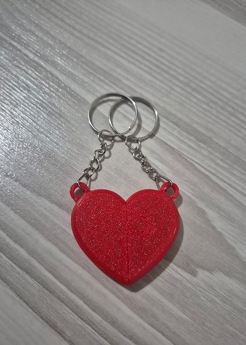 Çiftler İçin Birbirini Tamamlayan Kalpli Anahtarlık - Görsel 3