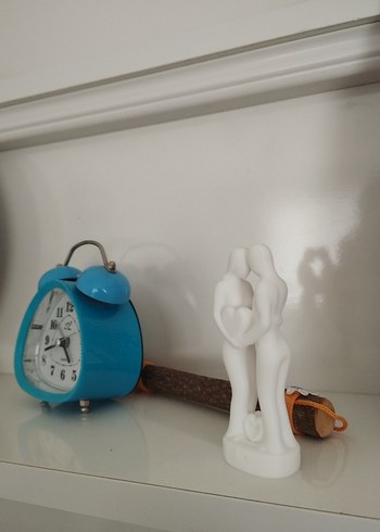 3D Baskı Beyaz Kalp Figürlü Sevgili Biblosu - Görsel 2