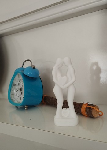 3D Baskı Beyaz Kalp Figürlü Sevgili Biblosu - Görsel 3