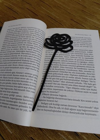 Çiçek Tasarımlı Kitap Ayracı 3'lü Set Halinde - Görsel 4