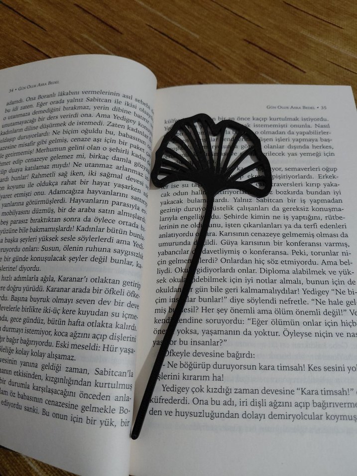 Çiçek Tasarımlı Kitap Ayracı 3'lü Set Halinde - Görsel 2