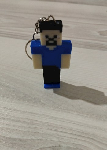 Minecraft Steve Figür Anahtarlık - Görsel 3