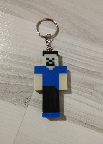 Minecraft Steve Figür Anahtarlık - Görsel 4