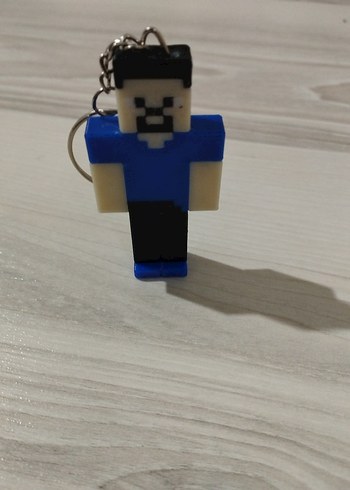 Minecraft Steve Figür Anahtarlık - Görsel 2