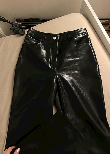 Twist rugan görünümlü pantolon - Görsel 2