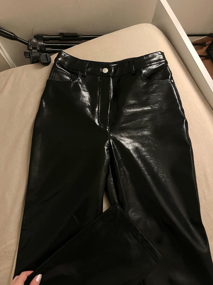 Twist rugan görünümlü pantolon - Görsel 2