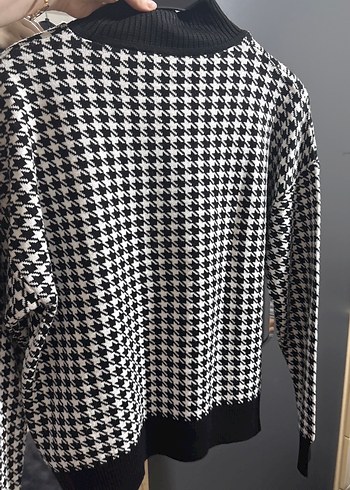 Kadın Gri Boğazlı Kazak - Görsel 2