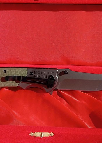 Koyu Kırmızı Kutulu Katlanır MTech Bıçak - Görsel 4