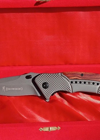 Gri Browning Katlanır Çakı Bıçak - Görsel 2