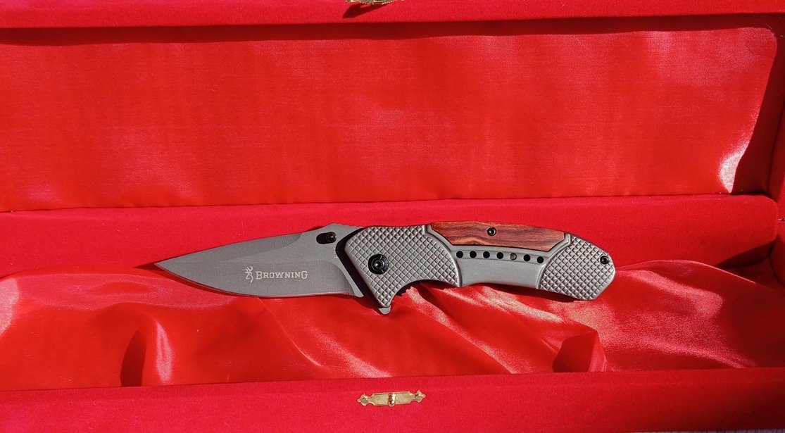 Gri Browning Katlanır Çakı Bıçak - Görsel 2