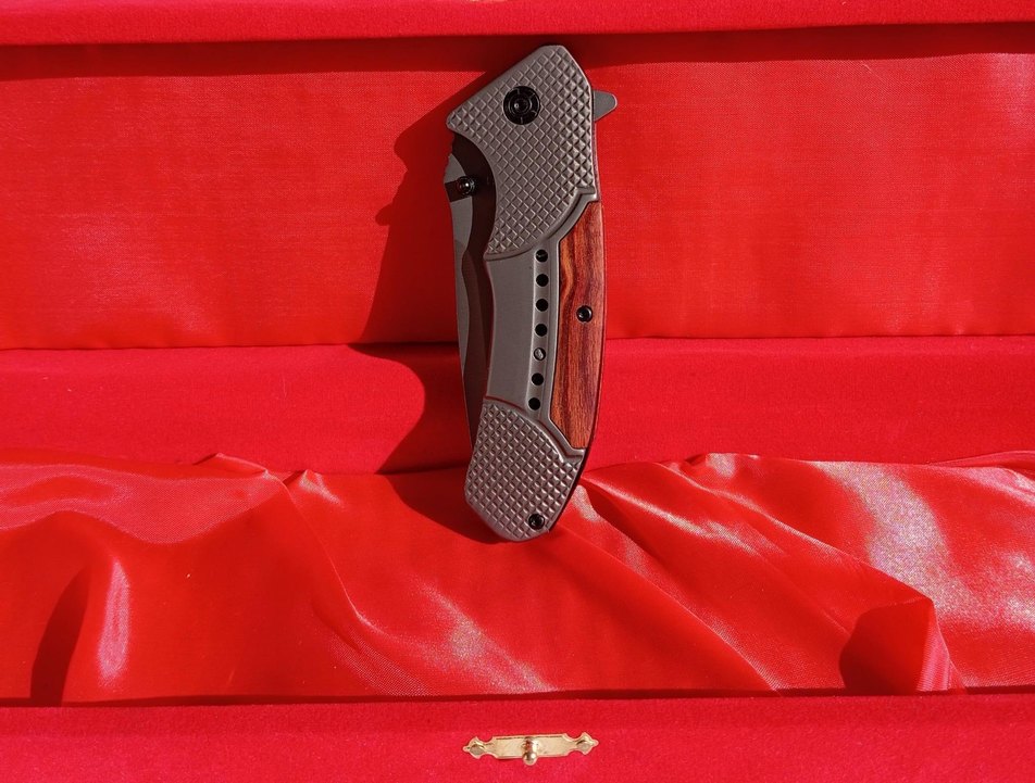 Gri Browning Katlanır Çakı Bıçak - Görsel 4