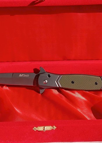 Kırmızı Kutuda Gri Katlanabilir Bıçak - Görsel 3