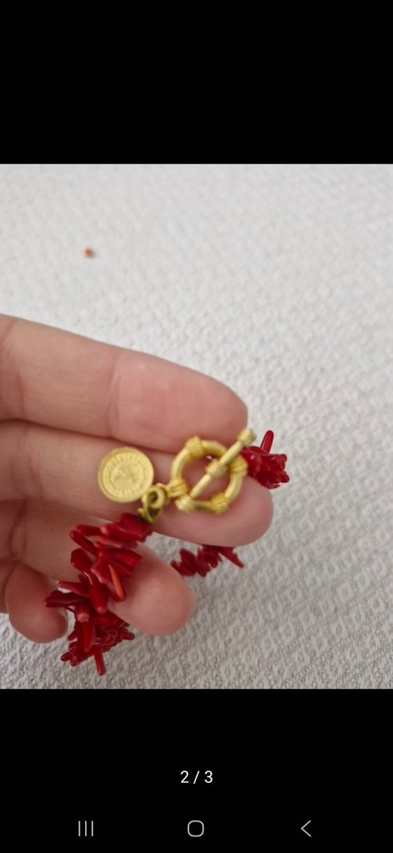 Kırmızı Boncuklu Bohem Kadın El Zinciri - Görsel 3