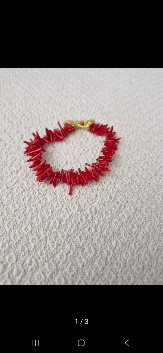 Kırmızı Boncuklu Bohem Kadın El Zinciri - Görsel 2