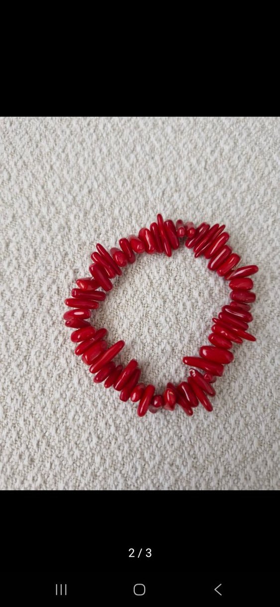 Kırmızı Boncuklu Kadın El Zinciri - Görsel 2