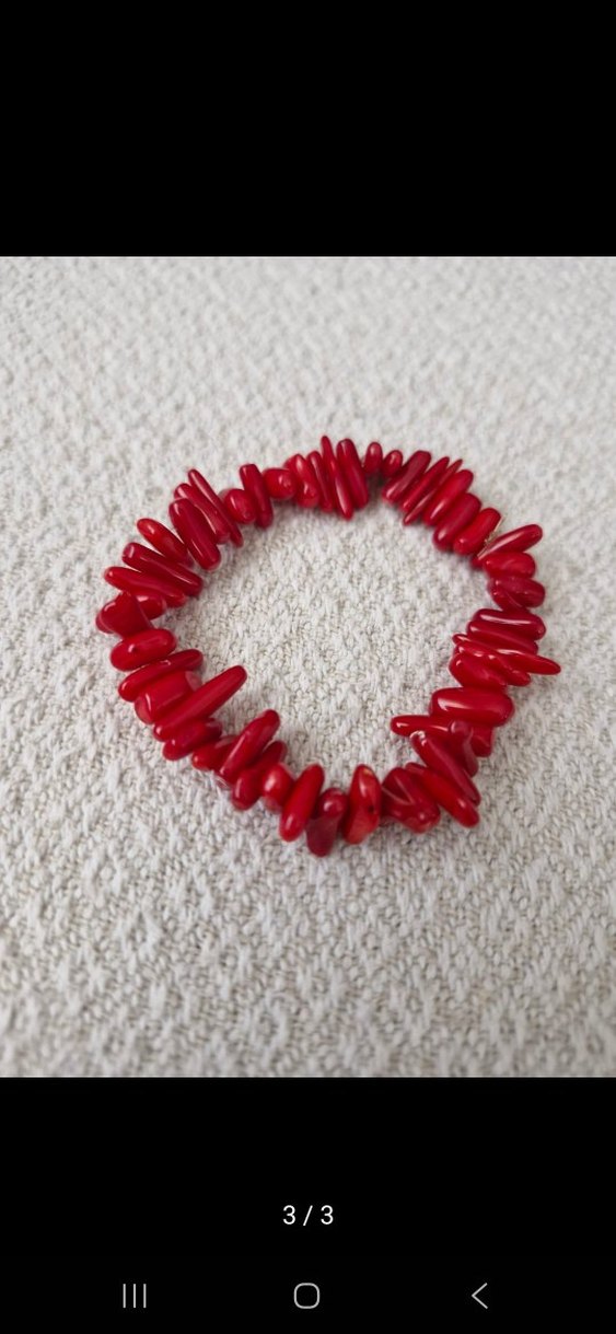 Kırmızı Boncuklu Kadın El Zinciri - Görsel 3