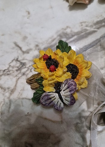 Beyaz Melek Figürlü Dekoratif Süs - Görsel 2