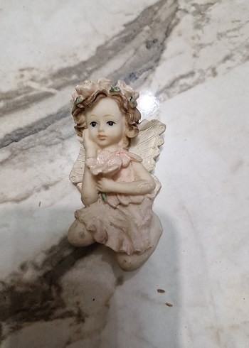 Pembe Pastel Renkli Melek Biblo Seti - Görsel 3