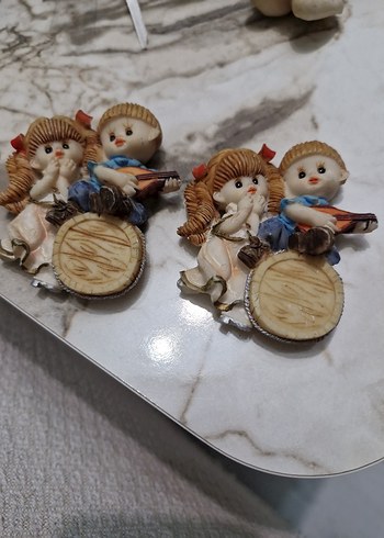 Renkli Çift Bebek Müzisyen Biblo - Görsel 3