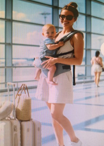 Gri Bel ve Sırt Destekli Bebek Taşıyıcı - Görsel 3