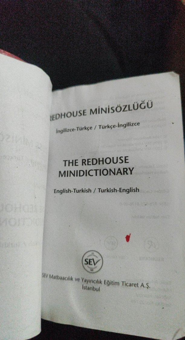 Redhouse Mini Sözlüğü İngilizce-Türkçe - Görsel 2