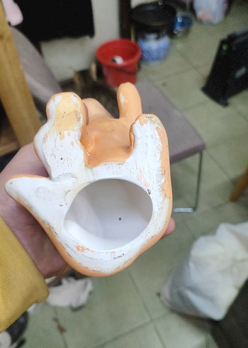 Pastel Camel Renkli Kedi Figürin - Görsel 2