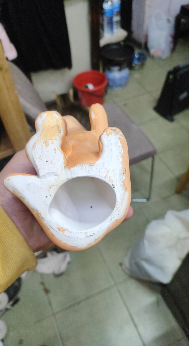 Pastel Camel Renkli Kedi Figürin - Görsel 2