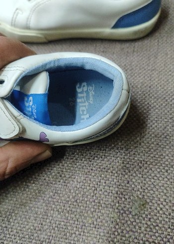 Çocuk Beyaz Cırt Cırtlı Spor Ayakkabı - Görsel 4