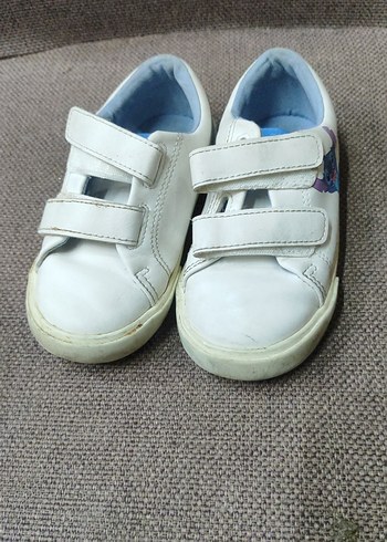 Çocuk Beyaz Cırt Cırtlı Spor Ayakkabı - Görsel 2