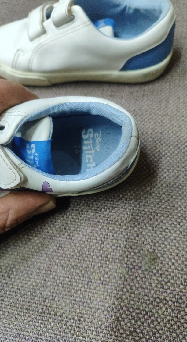 Çocuk Beyaz Cırt Cırtlı Spor Ayakkabı - Görsel 4