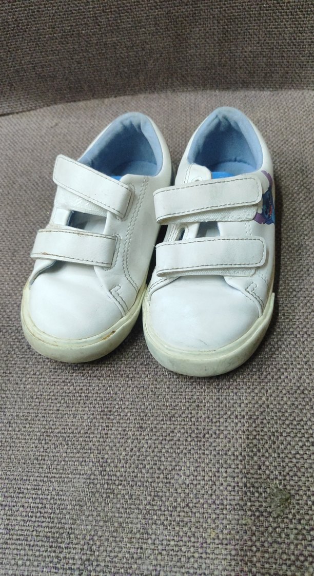 Çocuk Beyaz Cırt Cırtlı Spor Ayakkabı - Görsel 2