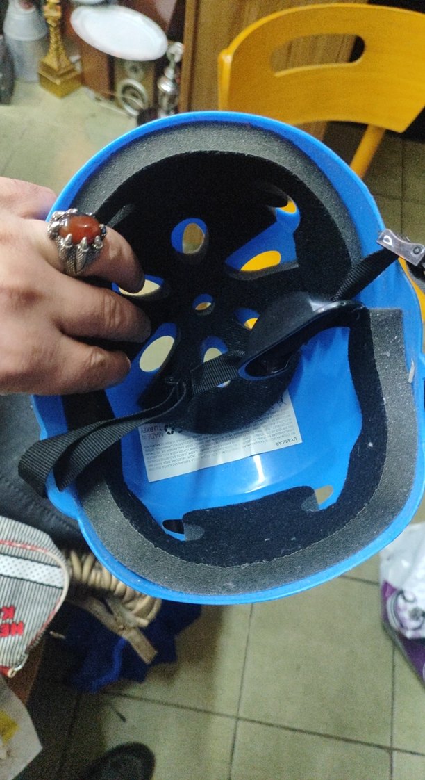 Mavi Punk Tarzı Motosiklet Kaskı - Görsel 2