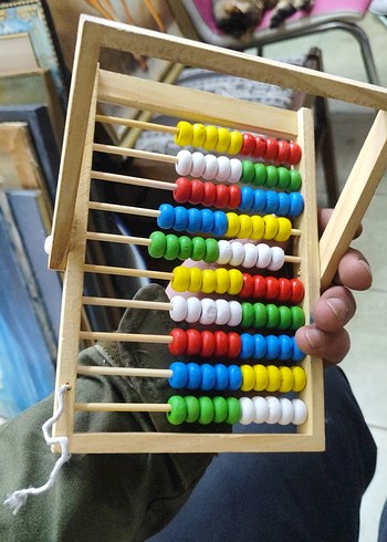 Renkli Ahşap Abaküs Eğitici Oyuncak - Görsel 2