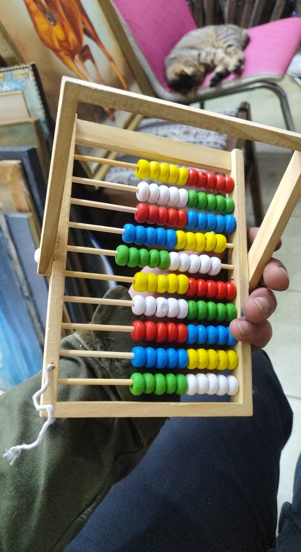Renkli Ahşap Abaküs Eğitici Oyuncak - Görsel 2